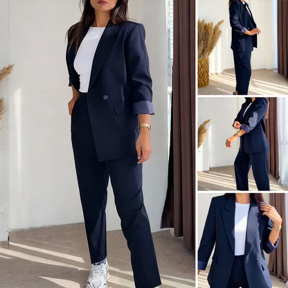 🔈🔈50% de réduction🔥Ensemble blazer et pantalon classique pour femme (2 pièces)🧥👖