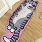 🐱Tapis moelleux en forme de chat